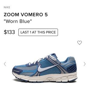 Mens Nike Vomero, blue, size 9